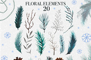 Winter Animal Watercolor Clipart Set, an Animal Illustration by DiashaArt (Thumbnail 21 of 22)