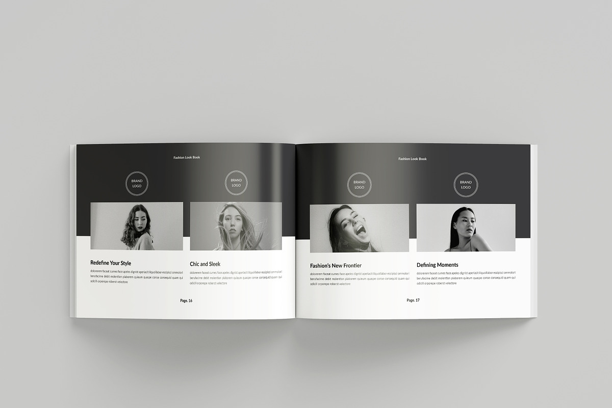 Fashion Lookbook Template Landscape, a Brochure Template by Spark_Creative (Photo 9 of 17)