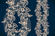 Seamless lace pattern with flowers, a Pattern Graphic by Vikpit (Thumbnail 3 of 4)