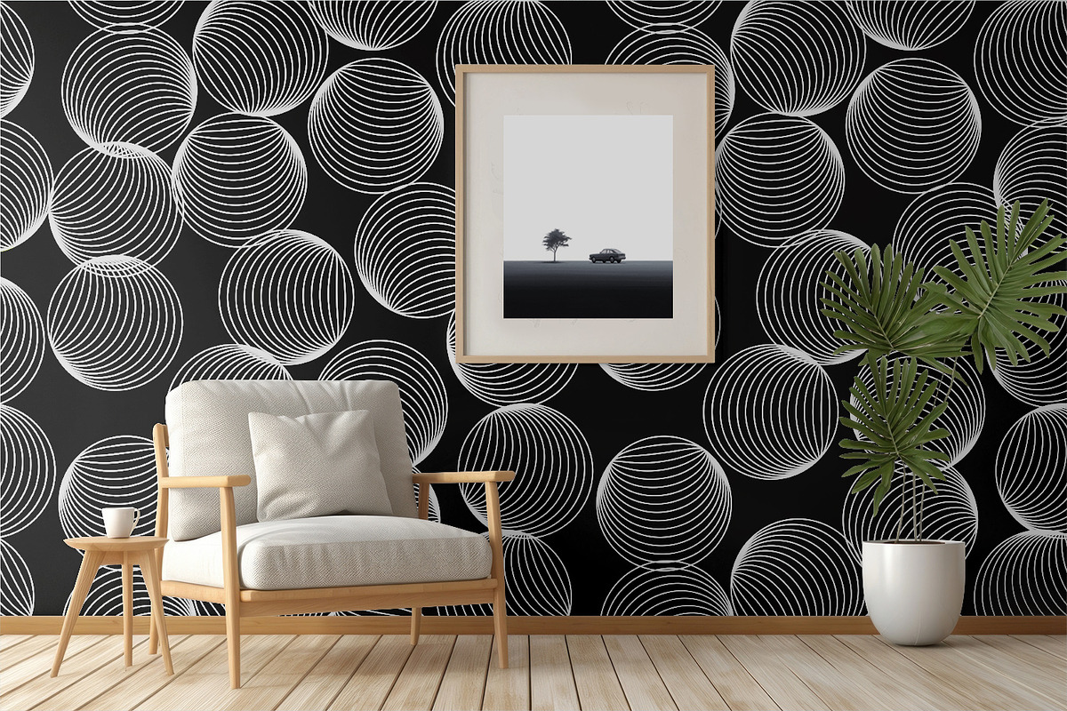 Free Linear Circles, a Pattern Graphic by MalyskaStudio (Photo 4 of 5)