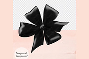 56 Black Satin Bows and Ribbons PNG, an Object Graphic by ThingsbyLary (Thumbnail 2 of 10)