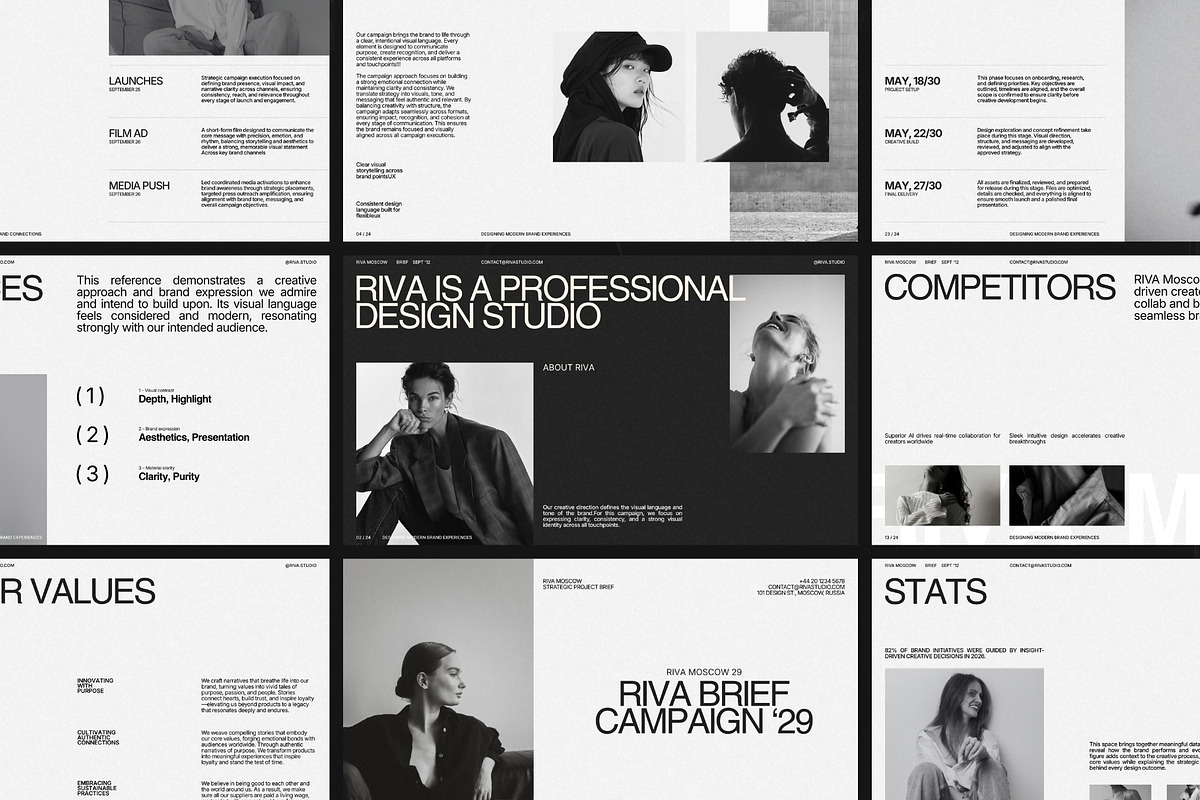 Creative Brief Presentation Template, a Presentation Template by Prapti Design (Photo 2 of 9)