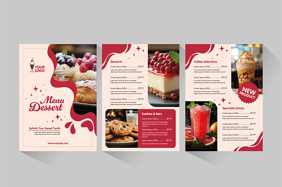 Sweet Dessert Food Menu preview 3