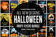 Halloween Party Flyers Bundle, a Flyer Template by AfzaalGraphics (Thumbnail 1 of 19)