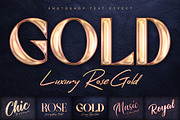 Rose Gold Text Effects, a Layer Style Add-On by Andrew Skoch Design (Thumbnail 1 of 9)