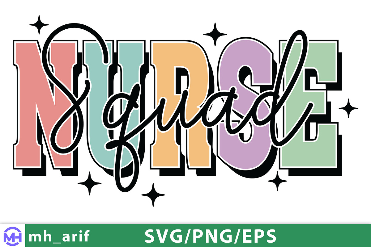 Nurse Squad Medical SVG PNG Design, a Graphic by mh_arif (Photo 2 of 3)