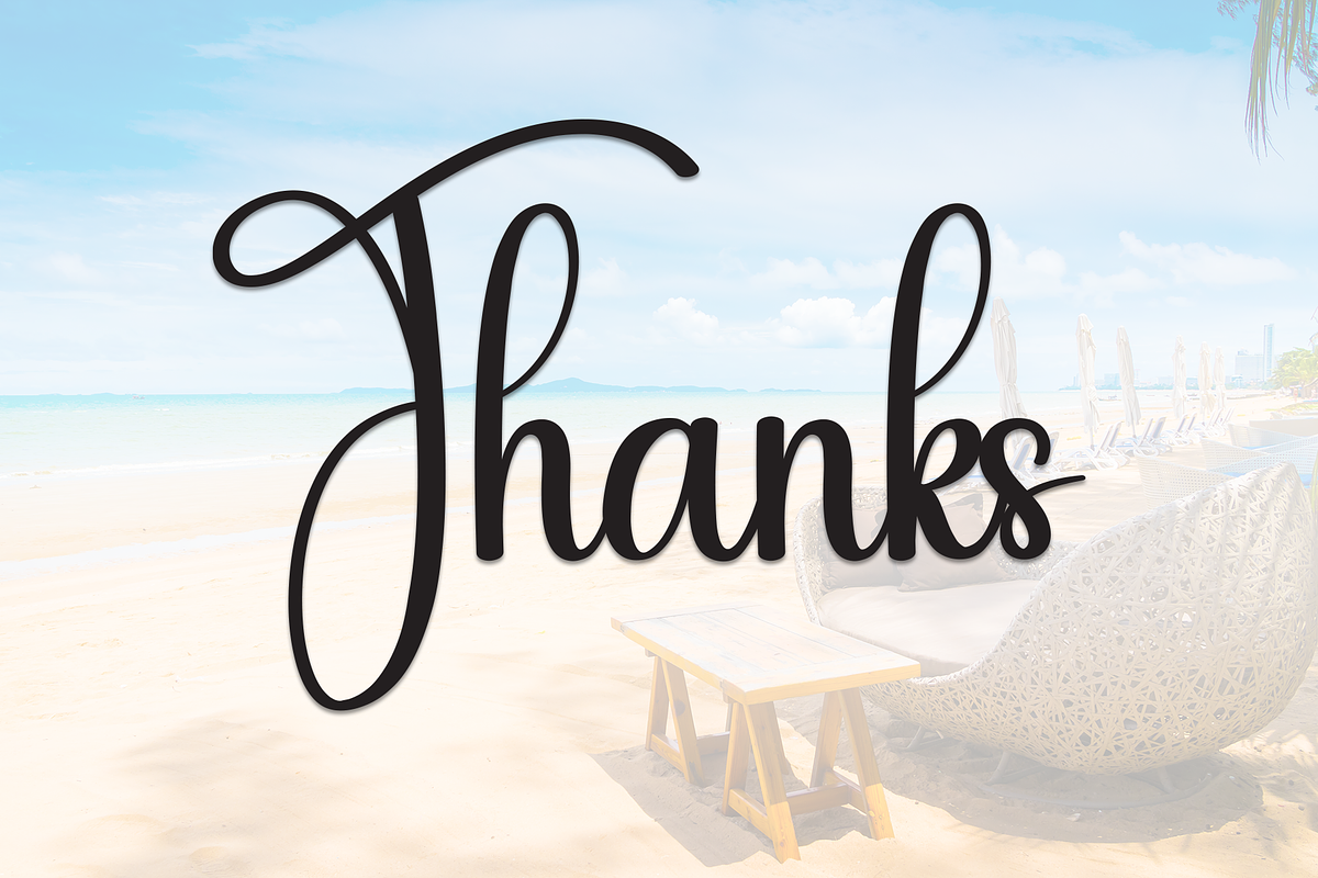 Holiday | Script Font, a Handwritten Font by Scratchones (Photo 8 of 8)