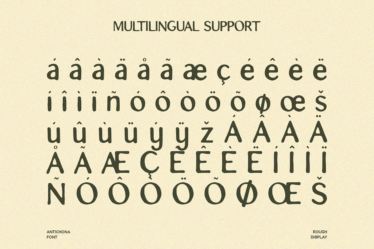 Antichona - Rough Sans Font, a Script Font by Alpaprana (Photo 11 of 12)