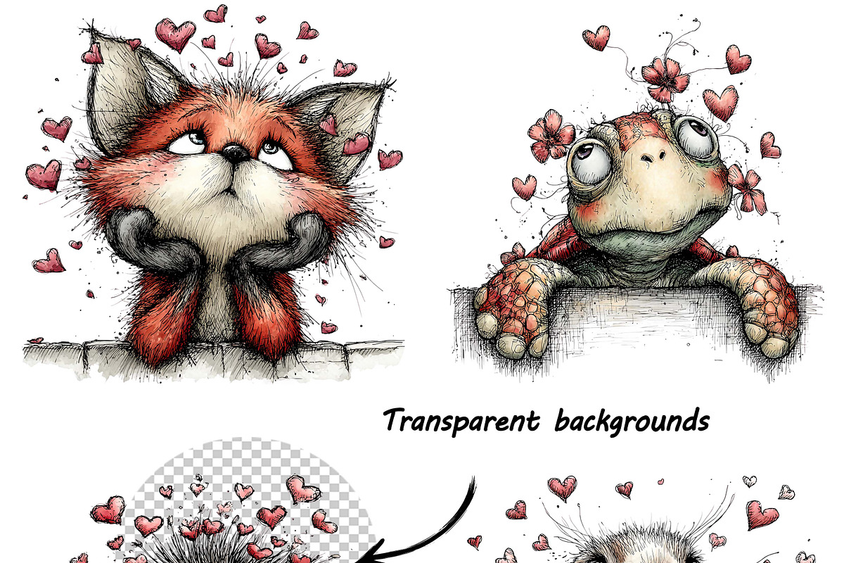 Whimsical Portrait Animal Watercolor, an Illustration by one-touch (Photo 11 of 11)