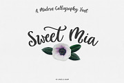 Sweet Mia modern calligraphy font, a Script Font by Angele Kamp (Thumbnail 1 of 7)
