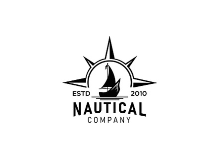 Nautical Ship Logo Design preview 2