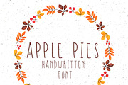 Apple Pies Handwritten Font, a Handwritten Font by NViolet (Thumbnail 1 of 6)