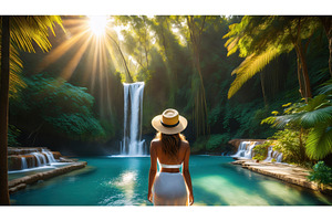A stunning tropical waterfall, a Beauty & Fashion Photo by Igor Tichonow