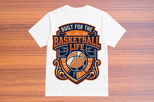 Basketball T-shirt Design, an Object Graphic by abu67222