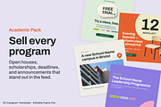 60 Academic instagram -Canva & Figma, a Social Media Template by xStudio (Thumbnail 2 of 6)