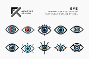 Eye Vector Icon, an Icon by Akatype Studio (Thumbnail 1 of 3)