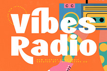 Vibes Radio - Bold Retro Display
