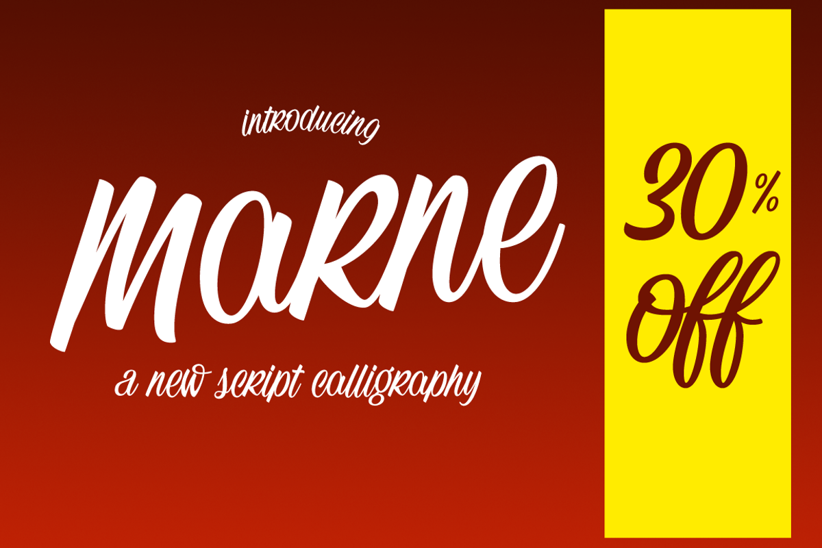 Marne, a Script Font by Eurotypo (Photo 1 of 7)