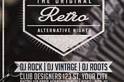 Vintage Night  | 3in1 Flyer Template, a Flyer Template by GIGA-TEMPLATE (Thumbnail 5 of 7)