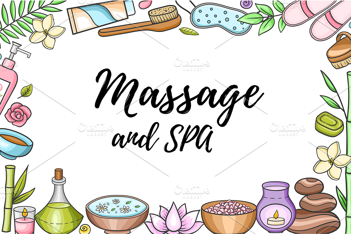 SPA and Massage Design Kit, a Healthcare Illustration by Artspace (Photo 5 of 5)