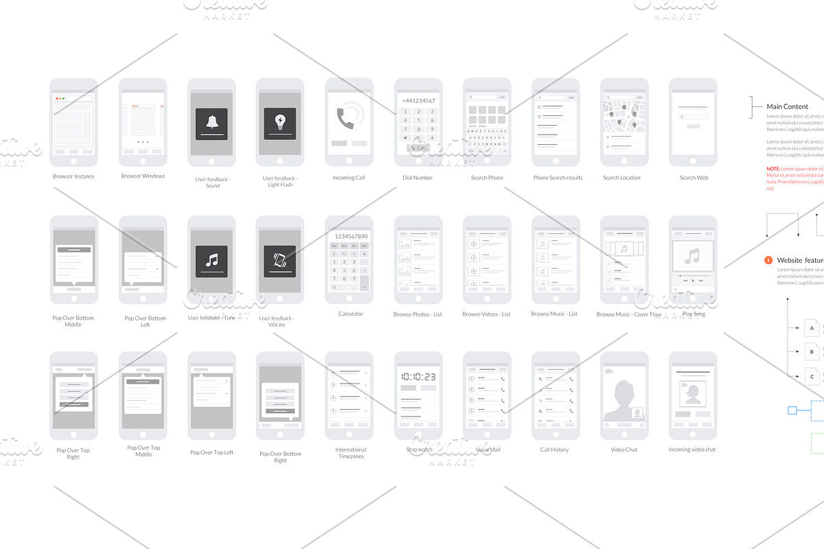 Mobile UX Design Tiles V3, an Android Mockup by firetuts (Photo 4 of 4)