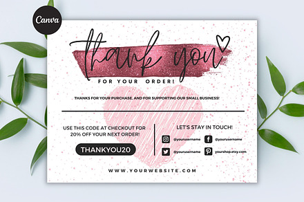 Thank You Card For Small Business #5