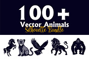 Wildlife Animal Silhouette Bundle, an Illustration by Creative_View (Thumbnail 1 of 3)