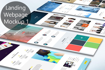 Landing Webpage Mockup 1, an Android Mockup by Mock-up Store