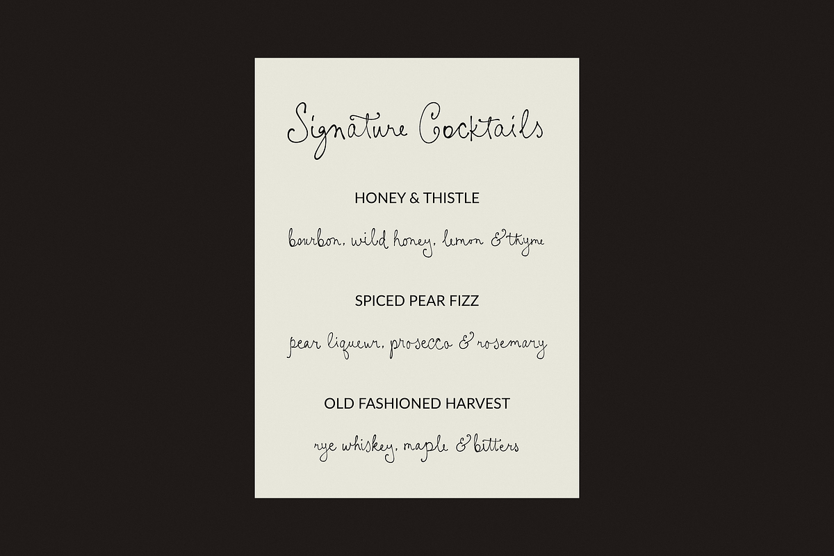 Little Garden Stories, a Script Font by PeachCreme (Photo 2 of 11)