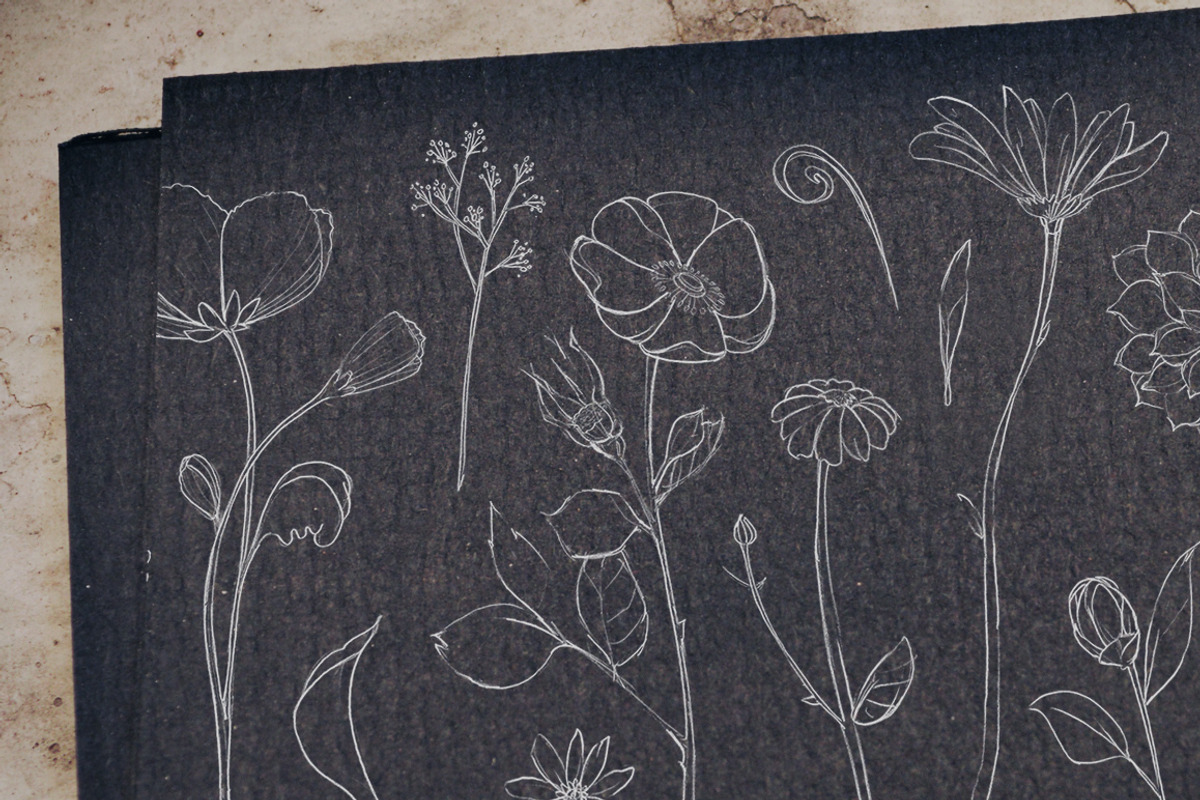 Chalkboard Flowers & Company preview 4
