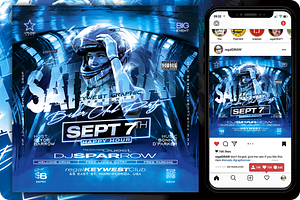 Night Club Party Flyer, a Flyer Template by regalDRAW