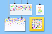 Rainbow Chalk Cyrillic font+Patterns, a Serif Font by IraDvilyuk (Thumbnail 4 of 16)