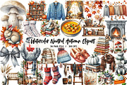 Watercolor Neutral Autumn Clipart, an Illustration by Libby Wishes (Thumbnail 1 of 4)
