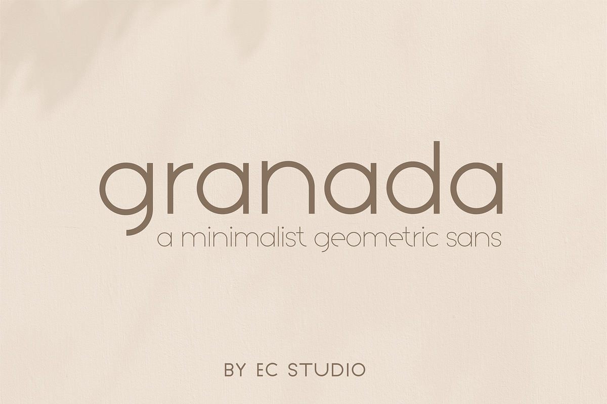 Granada - Geometric Sans Family, a Sans Serif Font by Ellen Carty Design (Photo 1 of 16)
