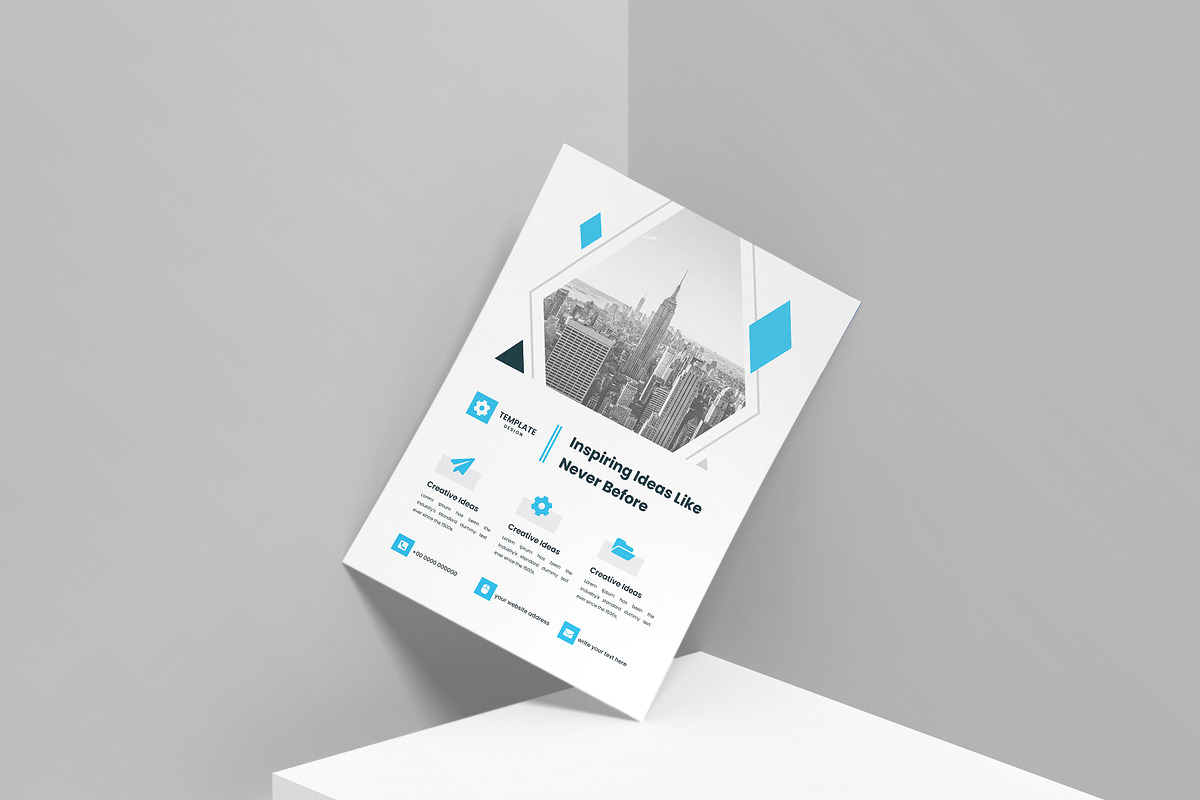 Minimal Clean Business Flyer Design, a Flyer Template by mijli (Photo 10 of 19)