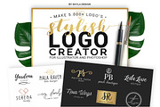 Stylish Premade Logo Creator Kit, a Branding & Logo Template by Angele Kamp (Thumbnail 1 of 5)