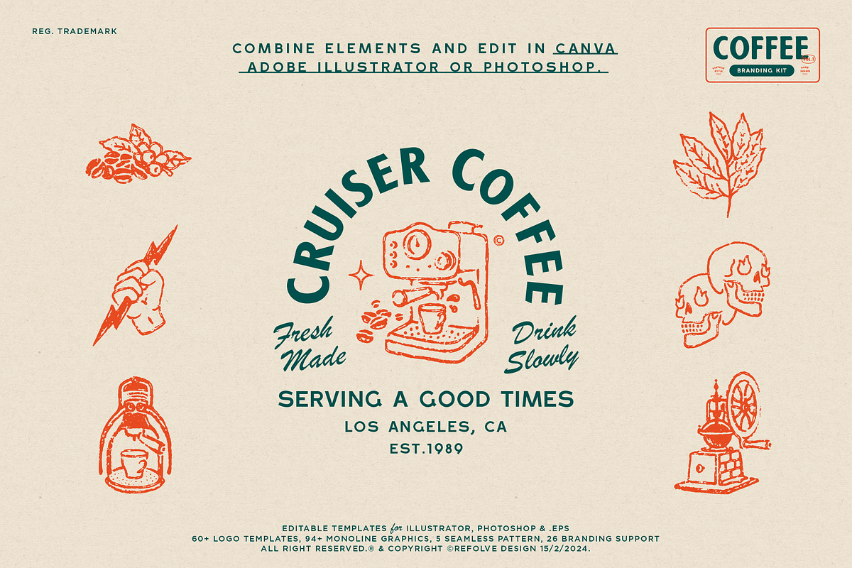 Coffee Branding Kit, a Branding & Logo Template by Refolve Design (Photo 11 of 30)