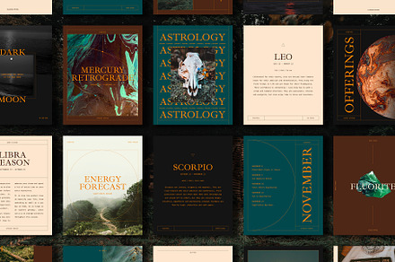 PLANETARIA Instagram Templates, a Social Media Template by The Studio Arcadia