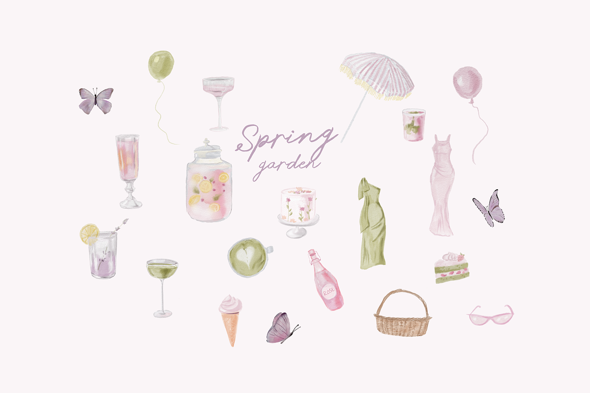 SPRING GARDEN - hand-painted Flowers, a Decorative Illustration by Youksy (Photo 4 of 12)