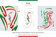 Italy flag ribbon vector, a Templates & Theme by Simbos (Thumbnail 1 of 9)