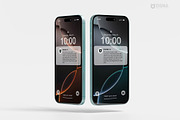 IPhone 16 Green Basic Mockup V2, an iPhone Mockup by DSNA Mockup (Thumbnail 1 of 5)