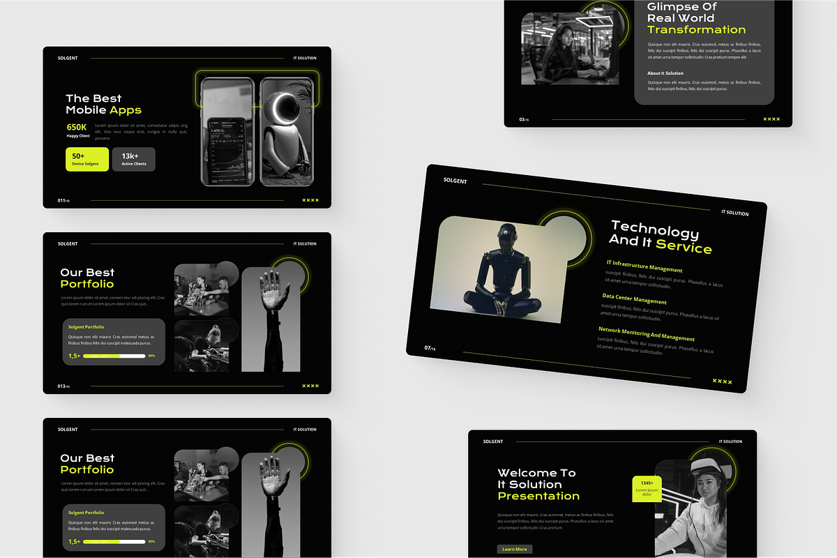 IT Solution Google Slide, a Presentation Template by SquidPixey (Photo 6 of 6)