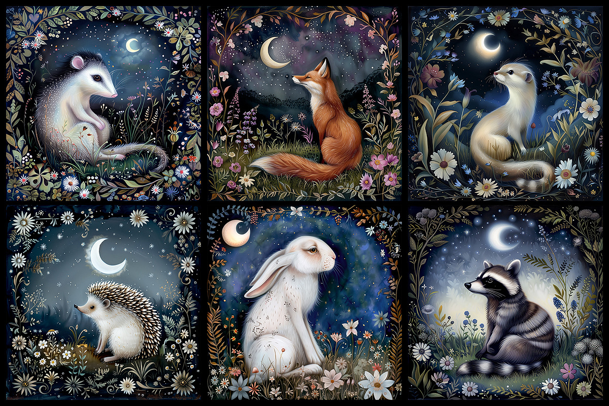 Animals Of The Magic Woodlands Cards, an Animal Illustration by The Dutch Lady Designs (Photo 5 of 5)