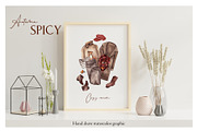 Autumn Spicy.Hand draw watercolor, an Object Graphic by ma_i_vi (Thumbnail 4 of 10)