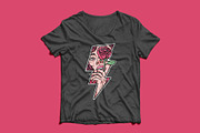 beautiful woman holding rose flower, a Person Illustration by gunaonedesign (Thumbnail 3 of 4)