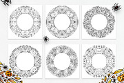 Halloween wreath,pumpkins and spider, a Brushes & More by dnapslvsk (Thumbnail 3 of 6)