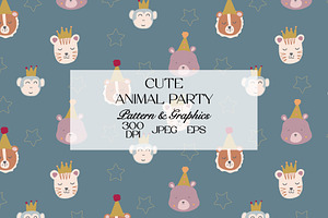 Cute Animal Party Pattern