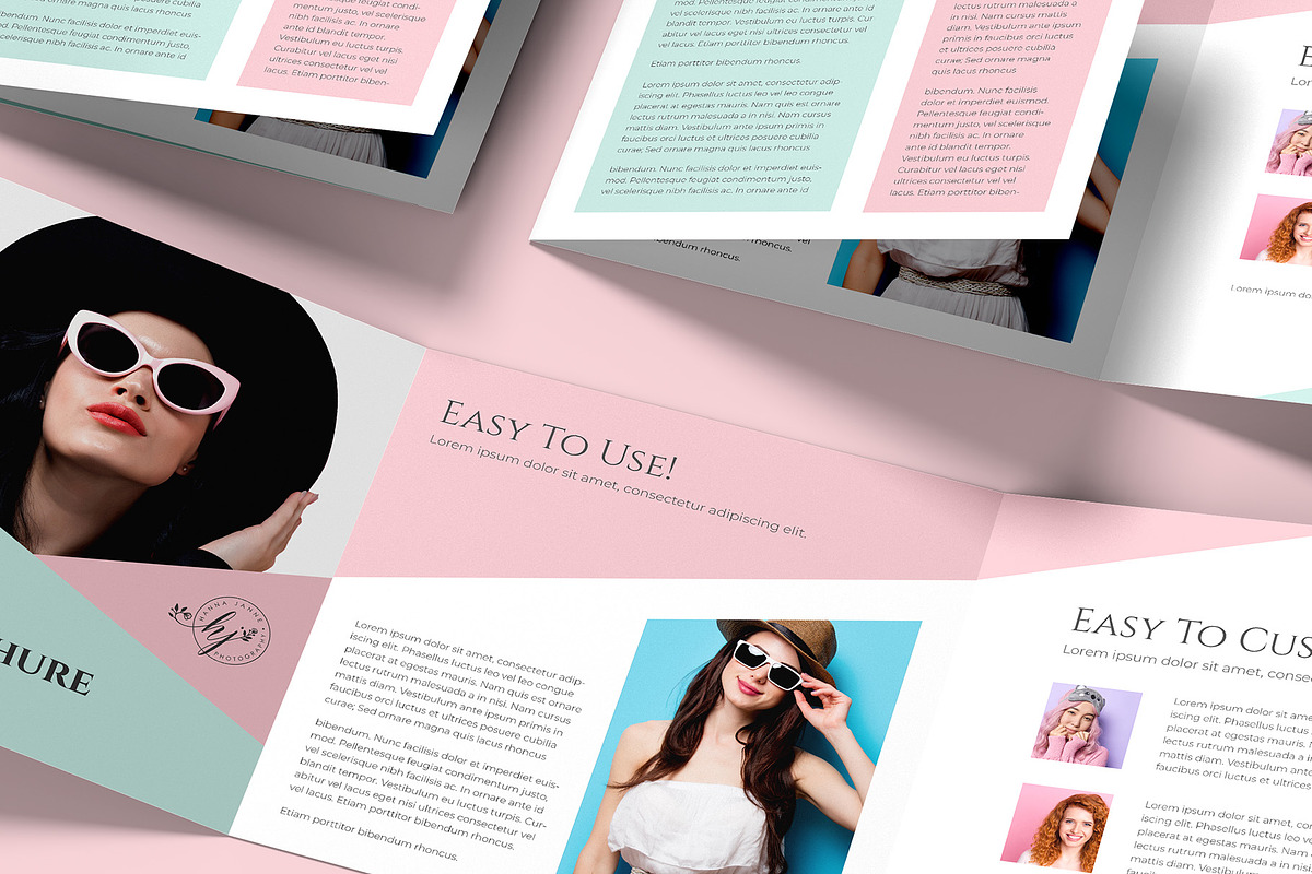 Square Trifold Brochure Mockup, a Books & Magazine Mockup by Illusiongraphic (Photo 23 of 28)