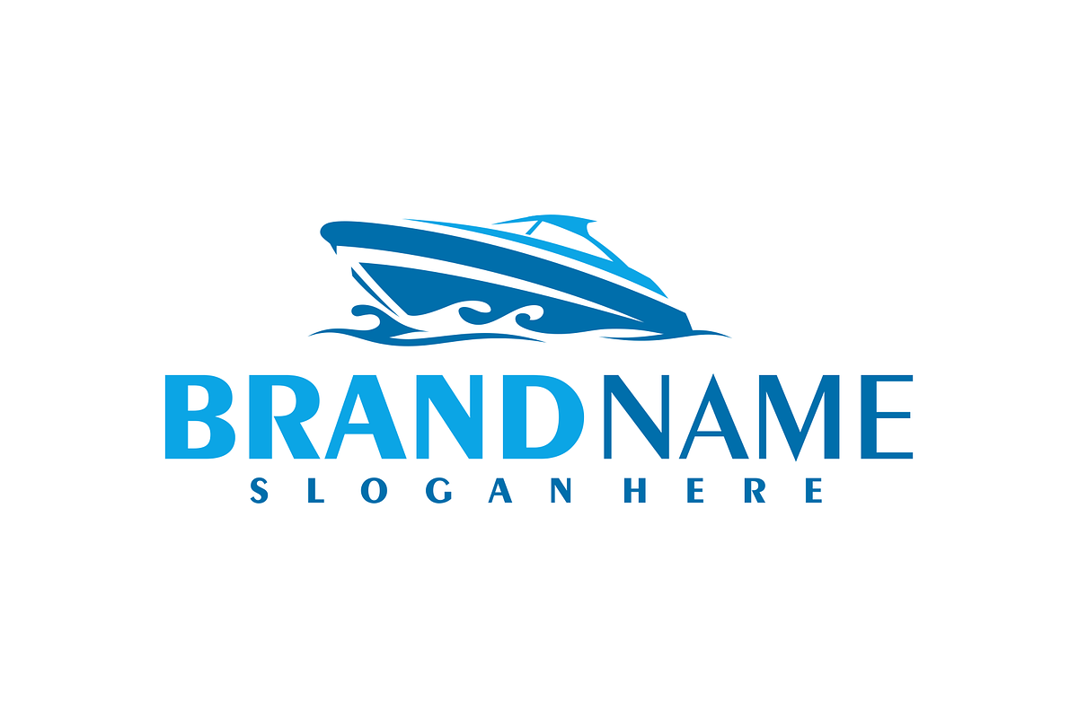 Boat logo template, a Branding & Logo Template by TFamz