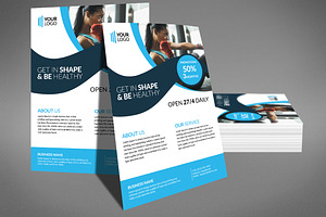 Women Health & Gym Flyer Template